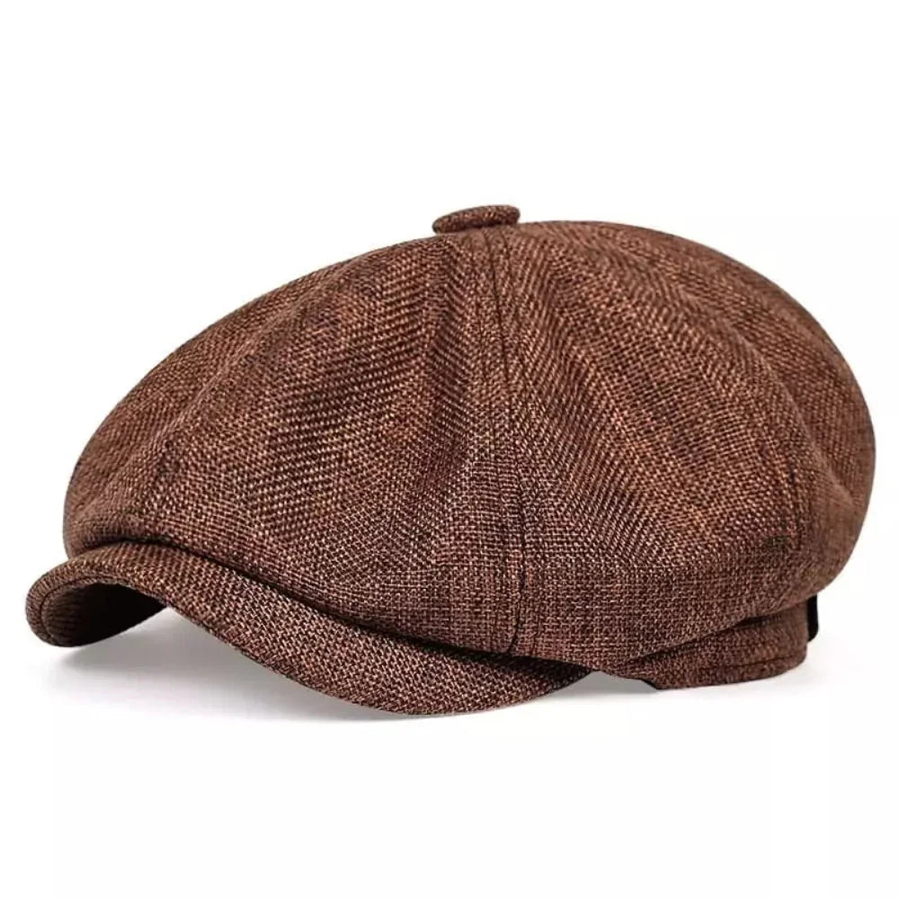 Vintage Flat Cap – Classic Retro-Style Newsboy Cap