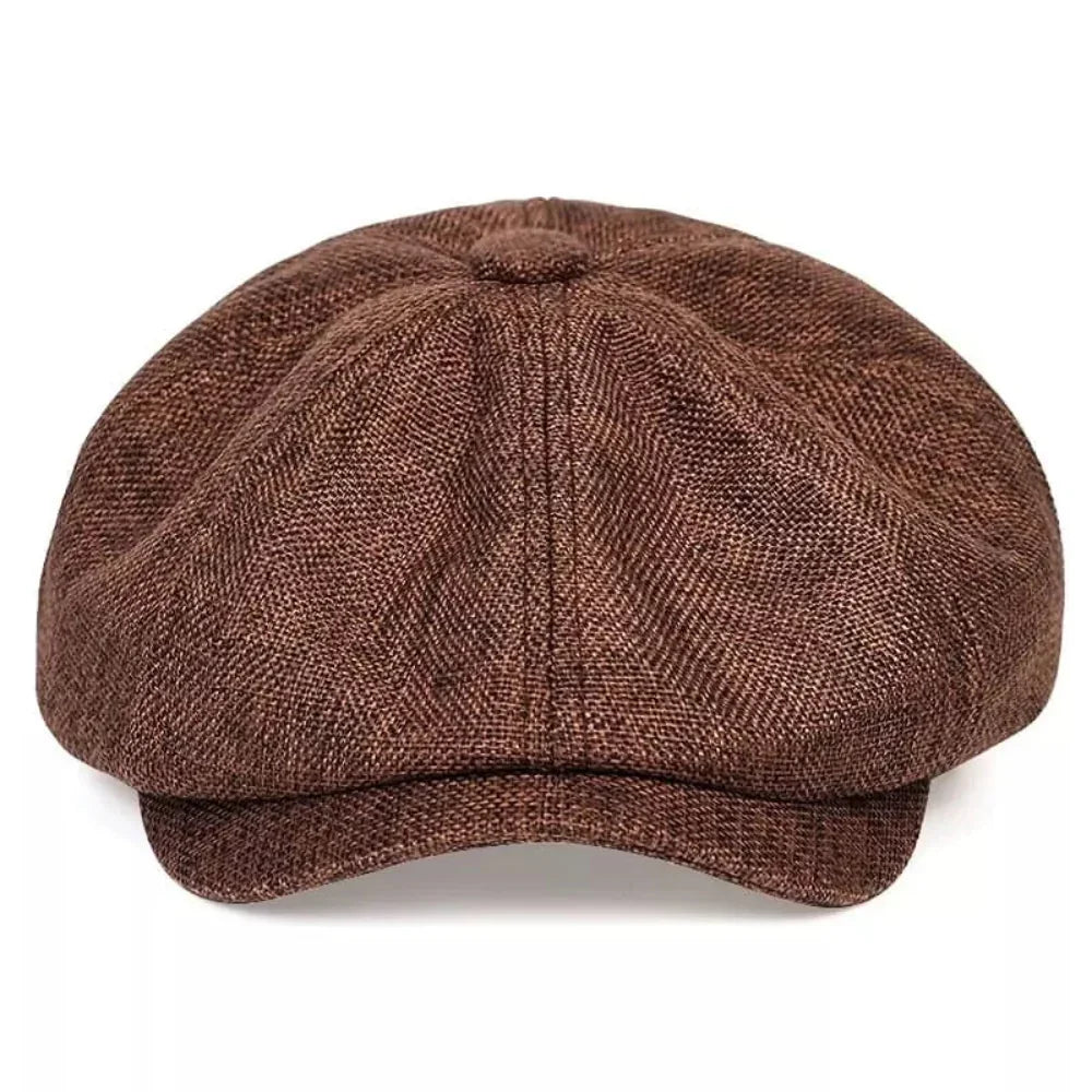Vintage Flat Cap – Classic Retro-Style Newsboy Cap