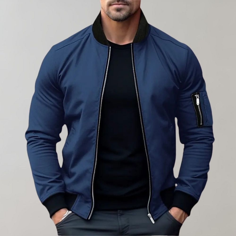 Men's All-Season Bomber Jacket Lightweight & Stylish