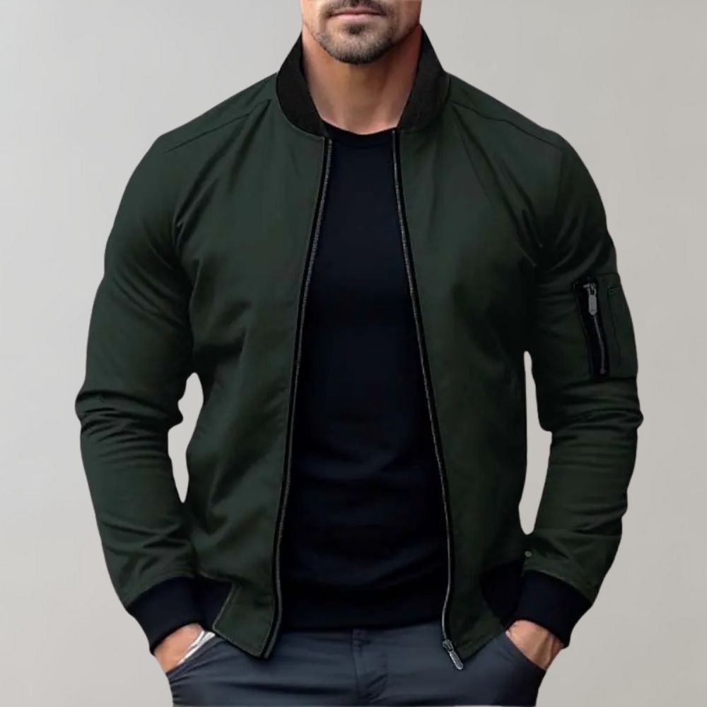Men's All-Season Bomber Jacket Lightweight & Stylish