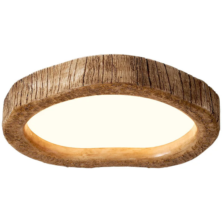 Rustic LED Ceiling Light with Wood Look - Auralog