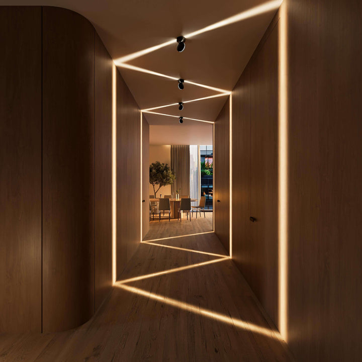 LED Wall Light with Spot Function | 360° Rotating Head | Square Light Cone