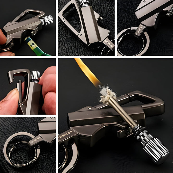 BowLift | Waterproof Flint Survival Lighter with Keychain