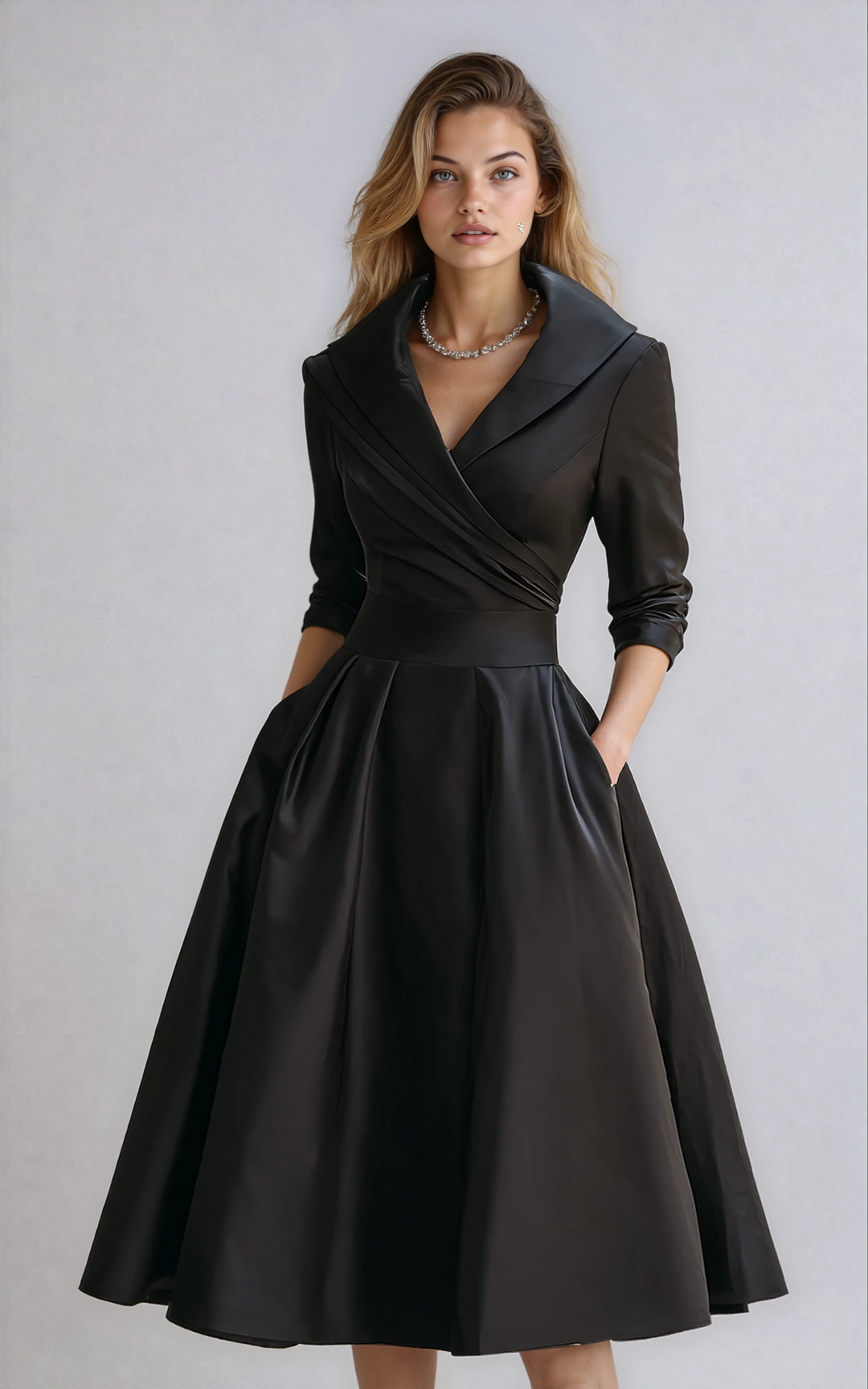 Fitted Midi Dress - Emilie