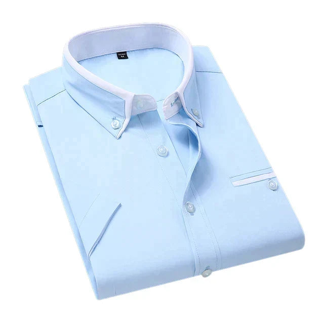 Timeless Shirt with Turn-Down Collar - Chad