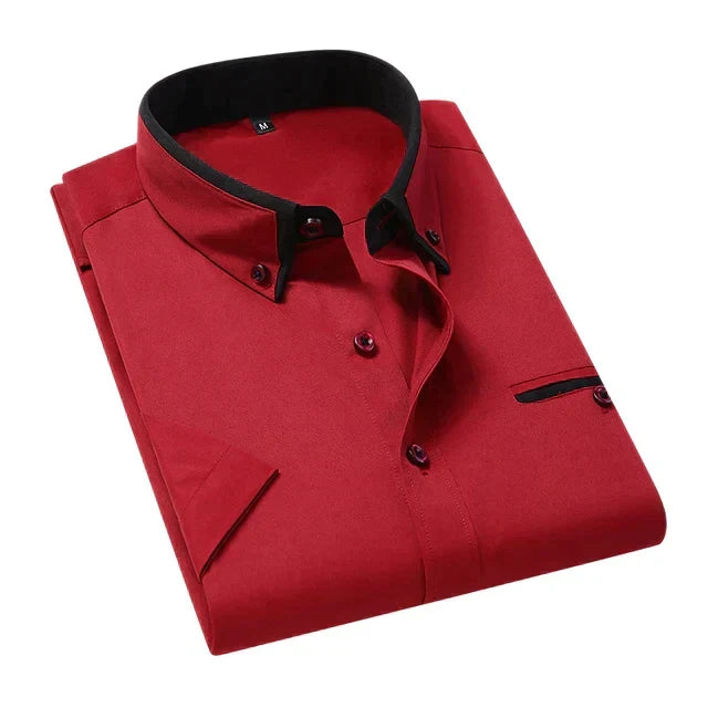 Timeless Shirt with Turn-Down Collar - Chad