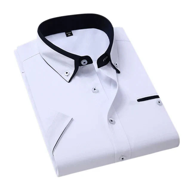 Timeless Shirt with Turn-Down Collar - Chad