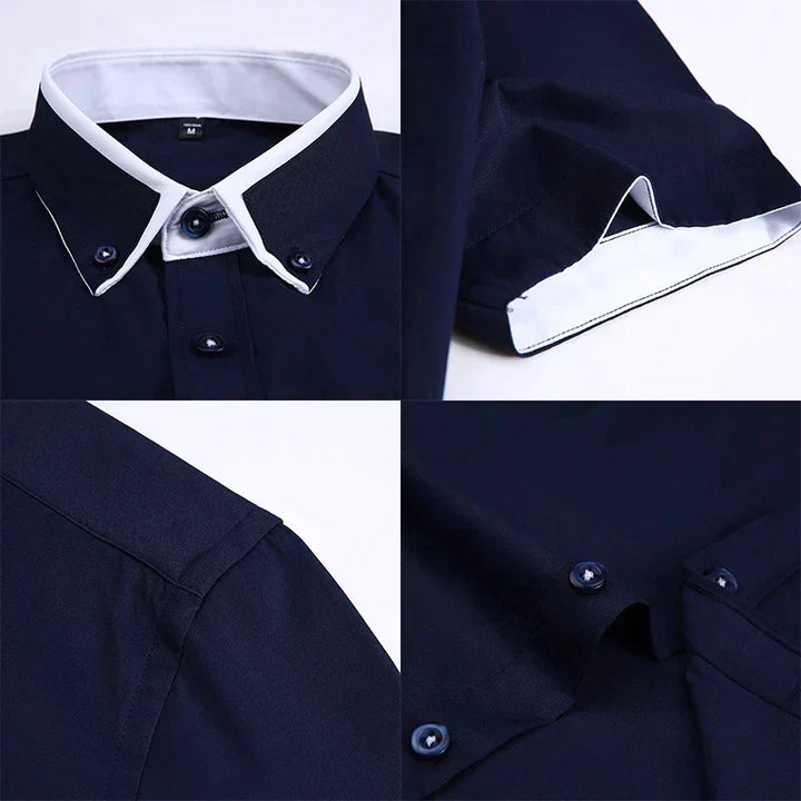 Timeless Shirt with Turn-Down Collar - Chad