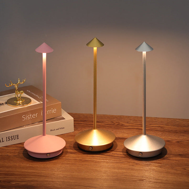 Cordless Table Lamp with Touch Dimmer and USB Charging