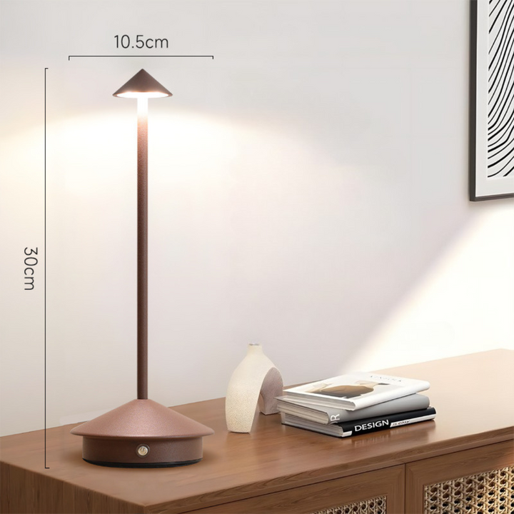 Cordless Table Lamp with Touch Dimmer and USB Charging