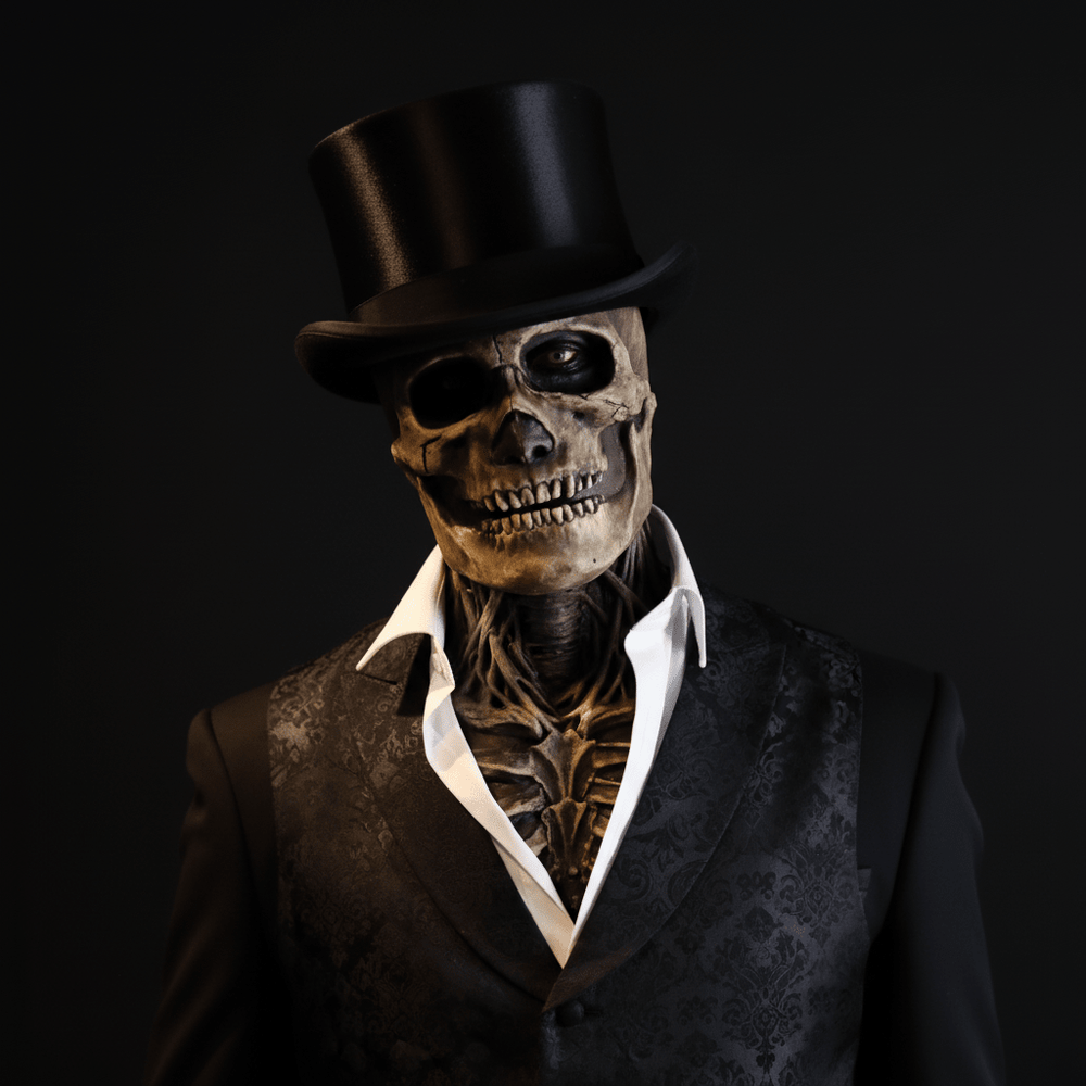 Unisex Skull Mask with Hat for Halloween