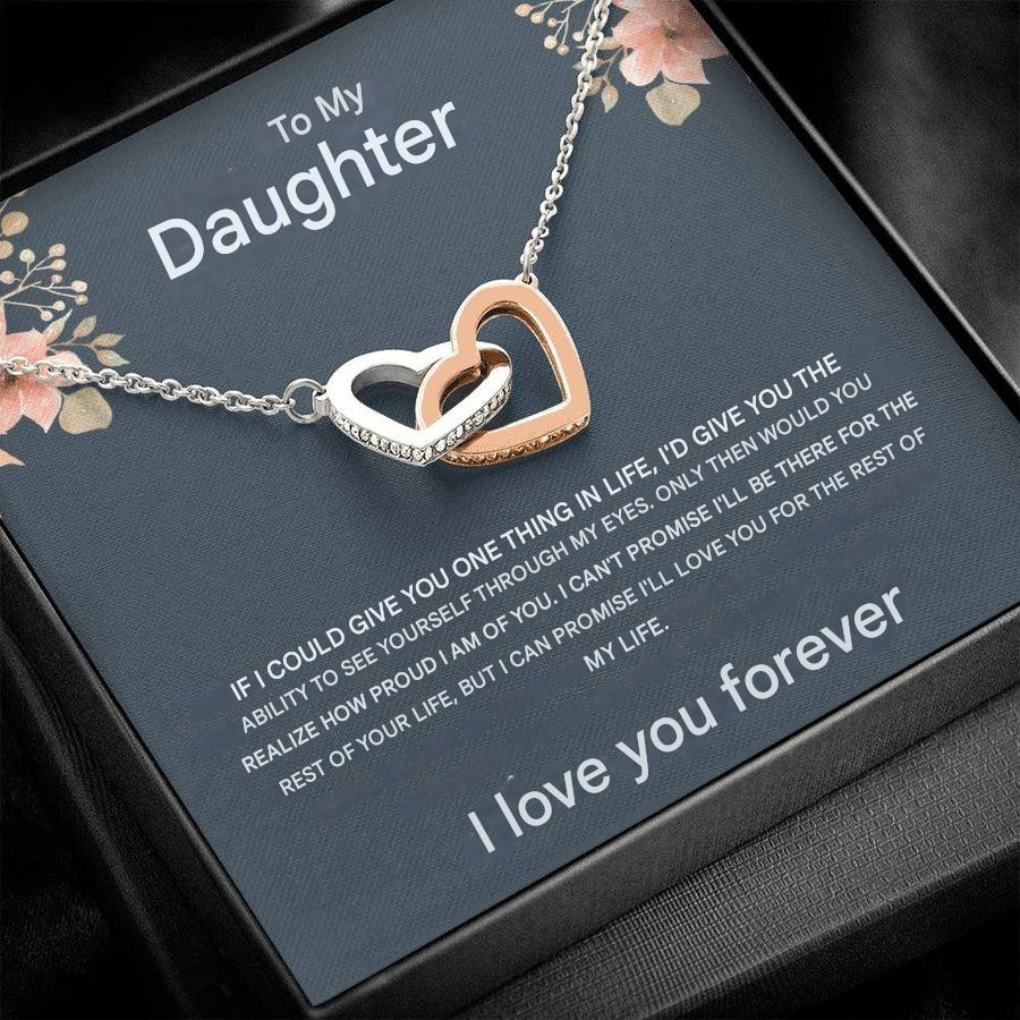 Women's Two Heart Pendant Necklace
