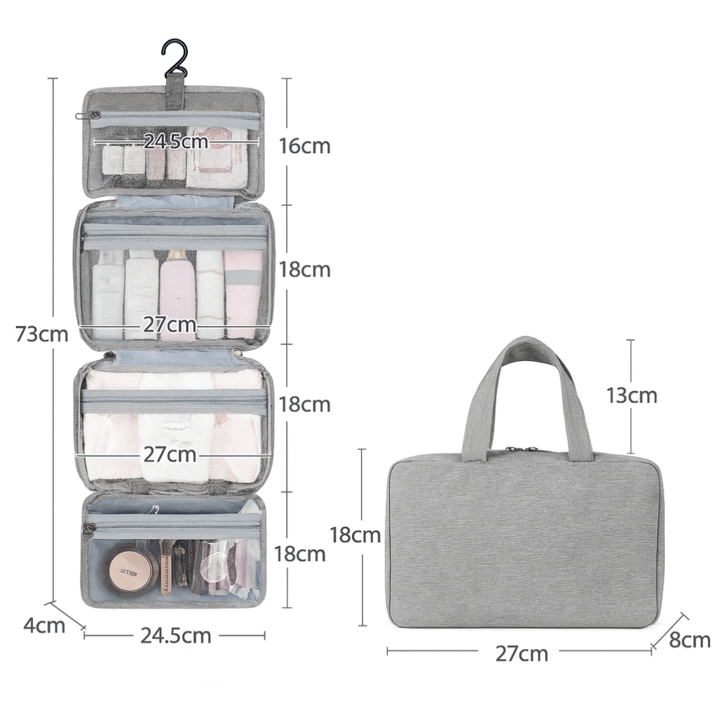 Sam | Multi-Compartment Toiletries Organiser