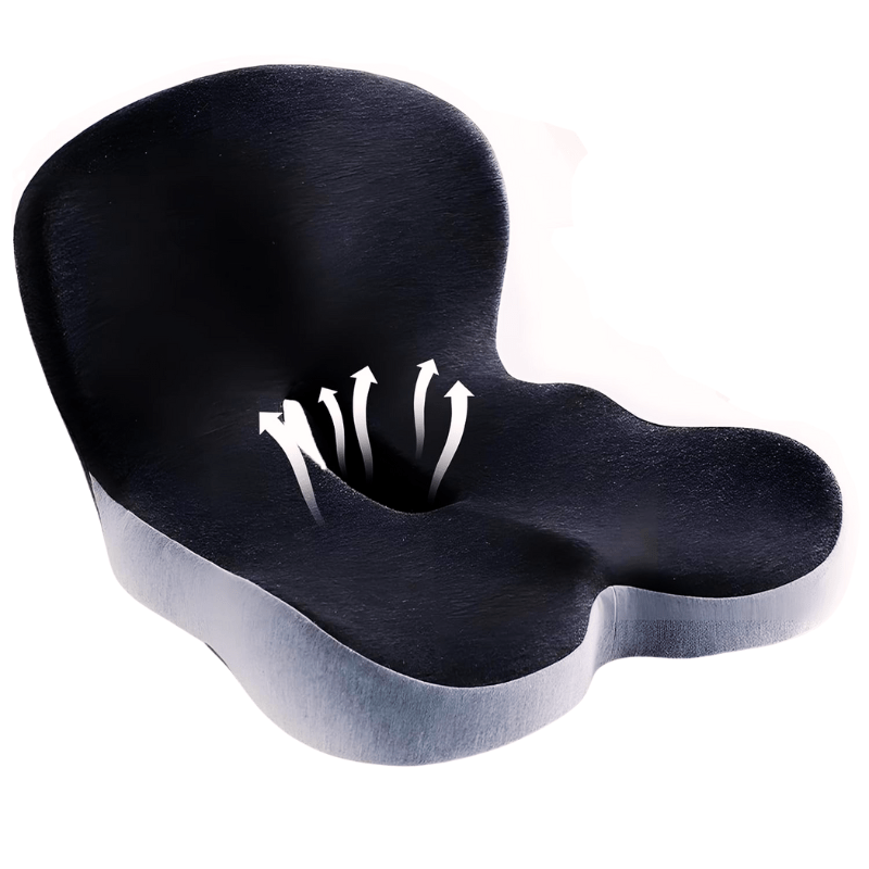 ERGOREST – Ergonomic Lumbar Cushion for Office and Car Seats