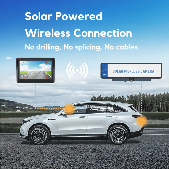 Solar-Powered HD Rear-View Camera