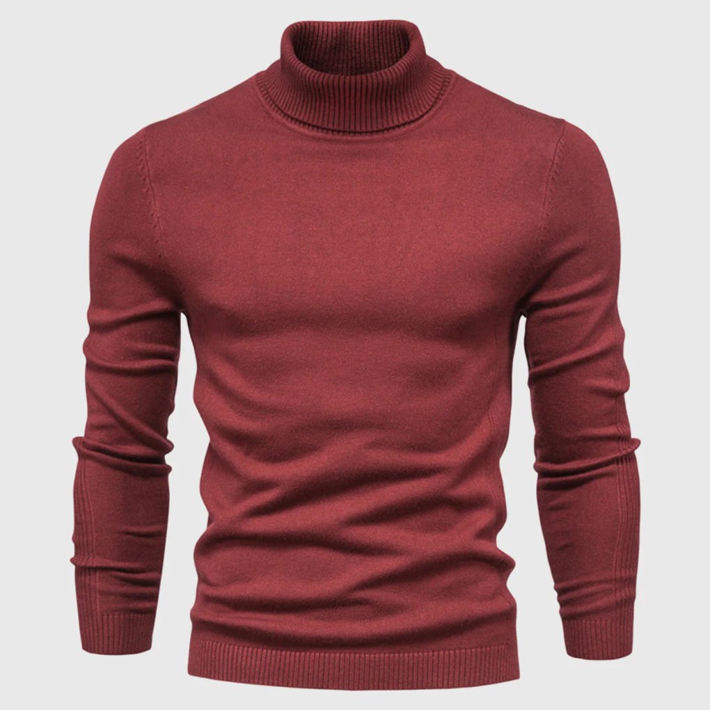 Men’s Wash-Able Turtleneck Sweater – Practical Style with Everyday Wear