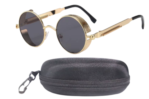 Round Retro Steampunk Polarised Sunglasses – Argo
