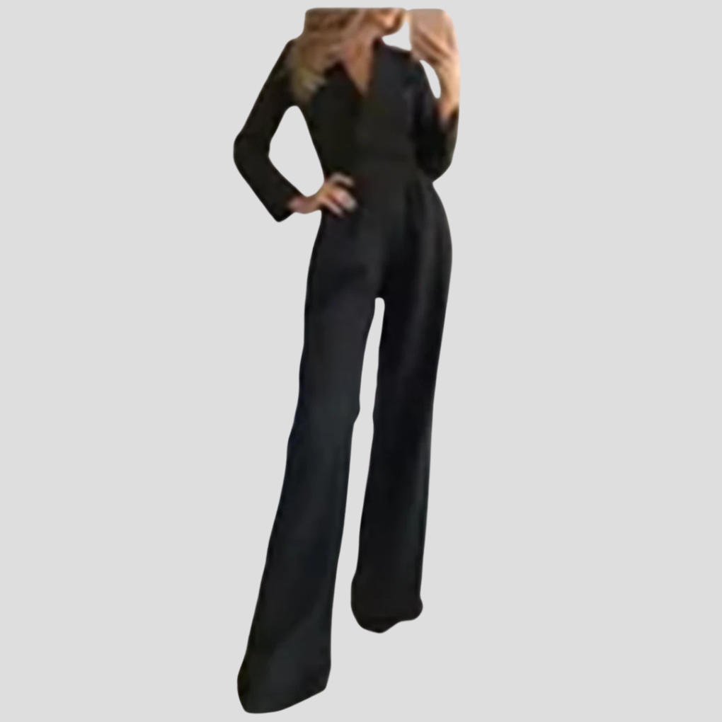 Wide-Strap Women’s Jumpsuit – Sleek Silhouette