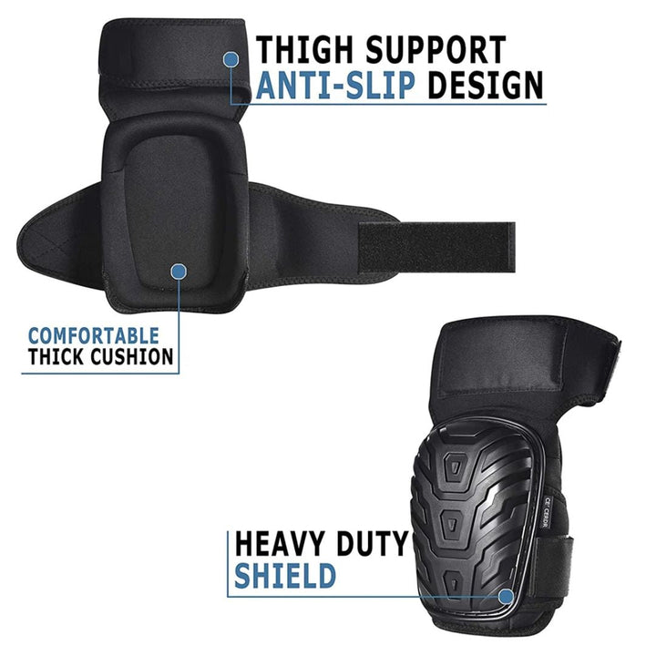 Professional Work Knee Pads | Heavy-Duty, Adjustable