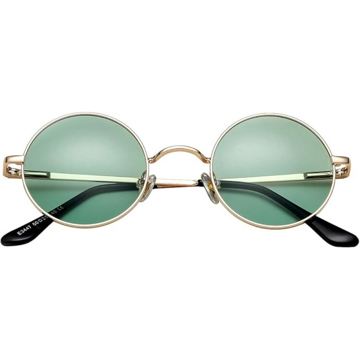 Retro Round Polarised Sunglasses - Lennon