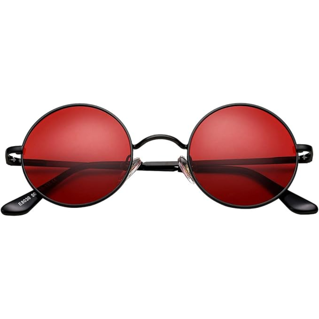 Retro Round Polarised Sunglasses - Lennon