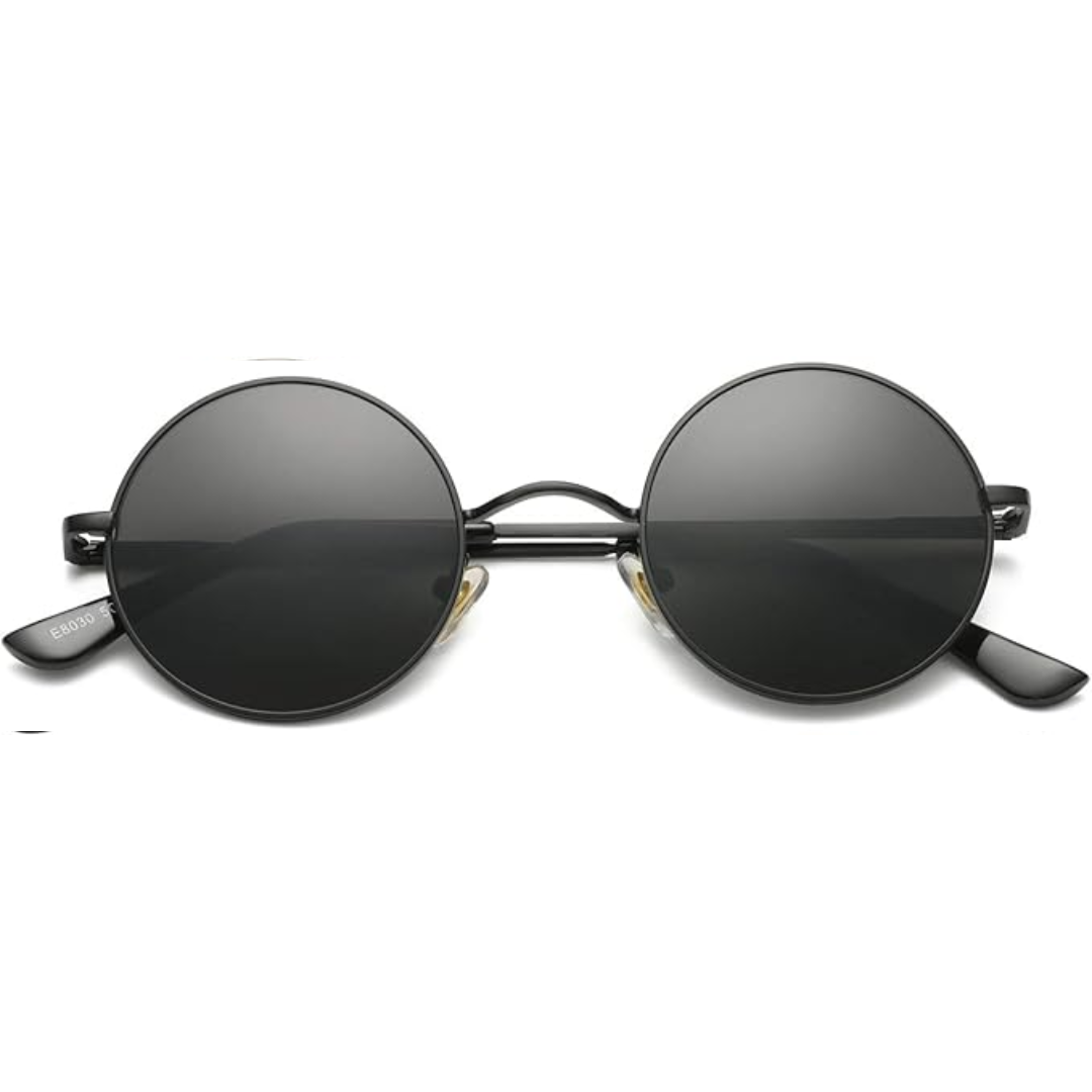 Retro Round Polarised Sunglasses - Lennon