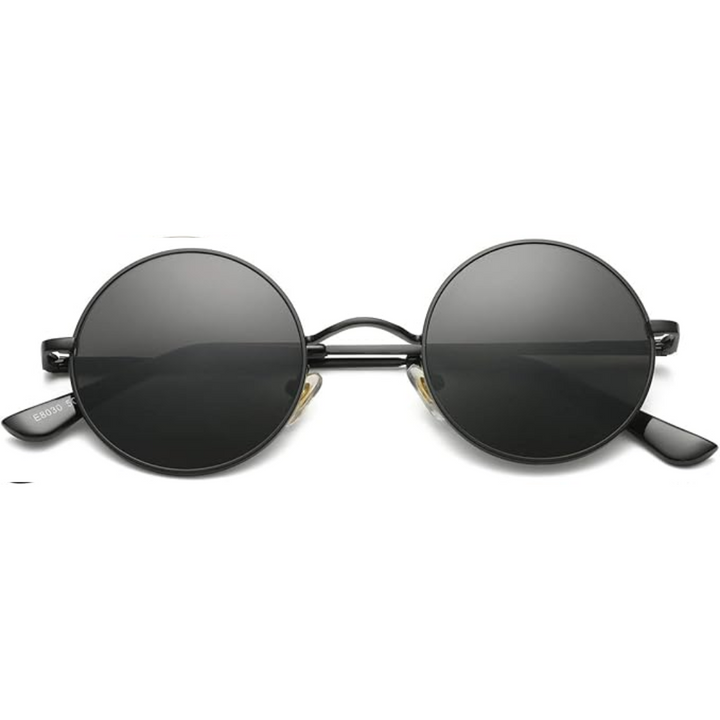 Retro Round Polarised Sunglasses - Lennon