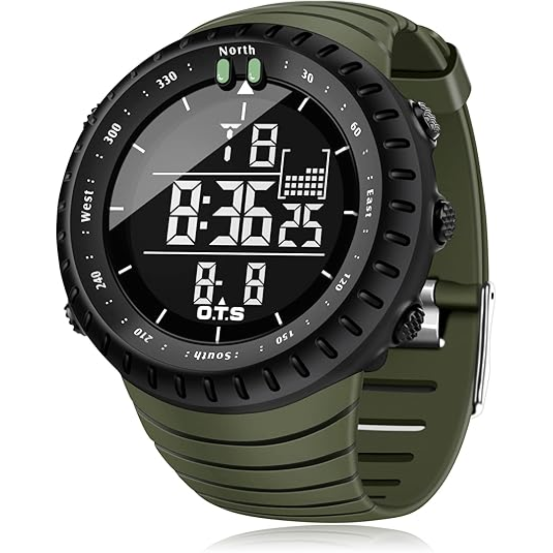 Henry Men's Waterproof Digital Sports Watch – Shockproof, Tactical and LED Backlit