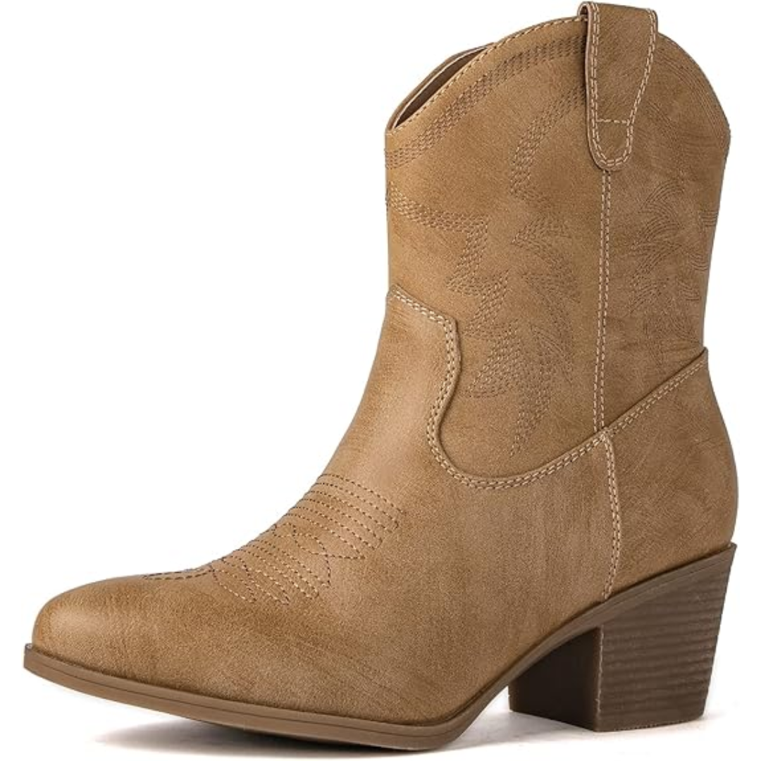 Classic Mid-Calf Cowgirl Boots - Tammy