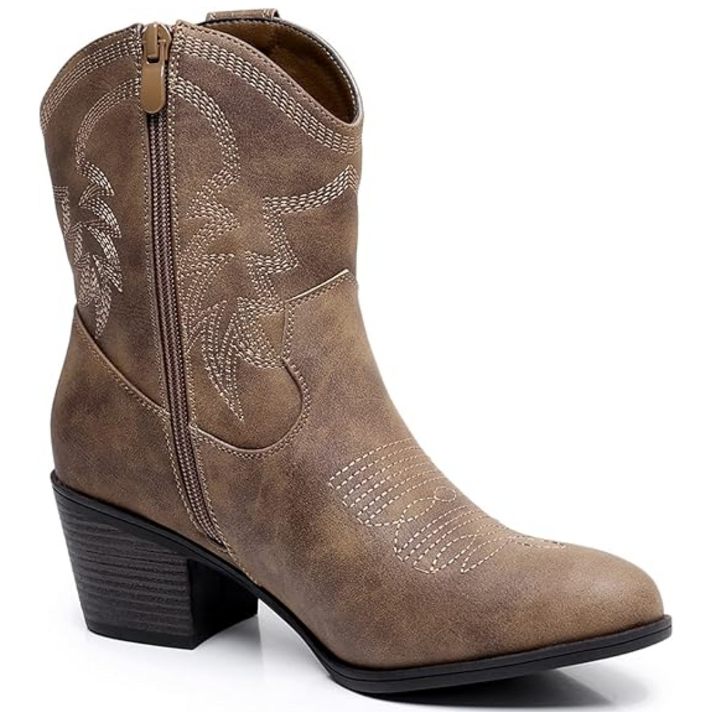 Classic Mid-Calf Cowgirl Boots - Tammy