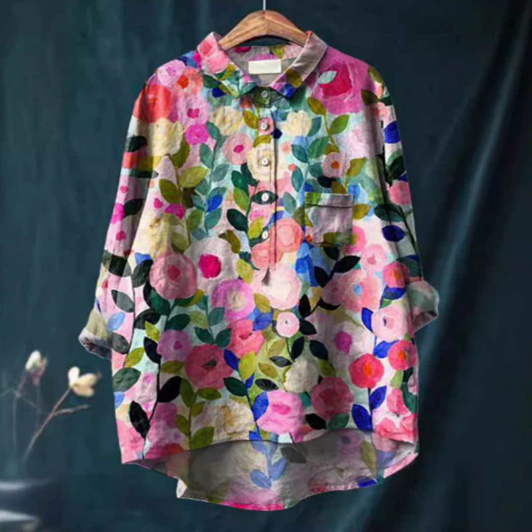 Bertan – Women's Blouse with Floral Print