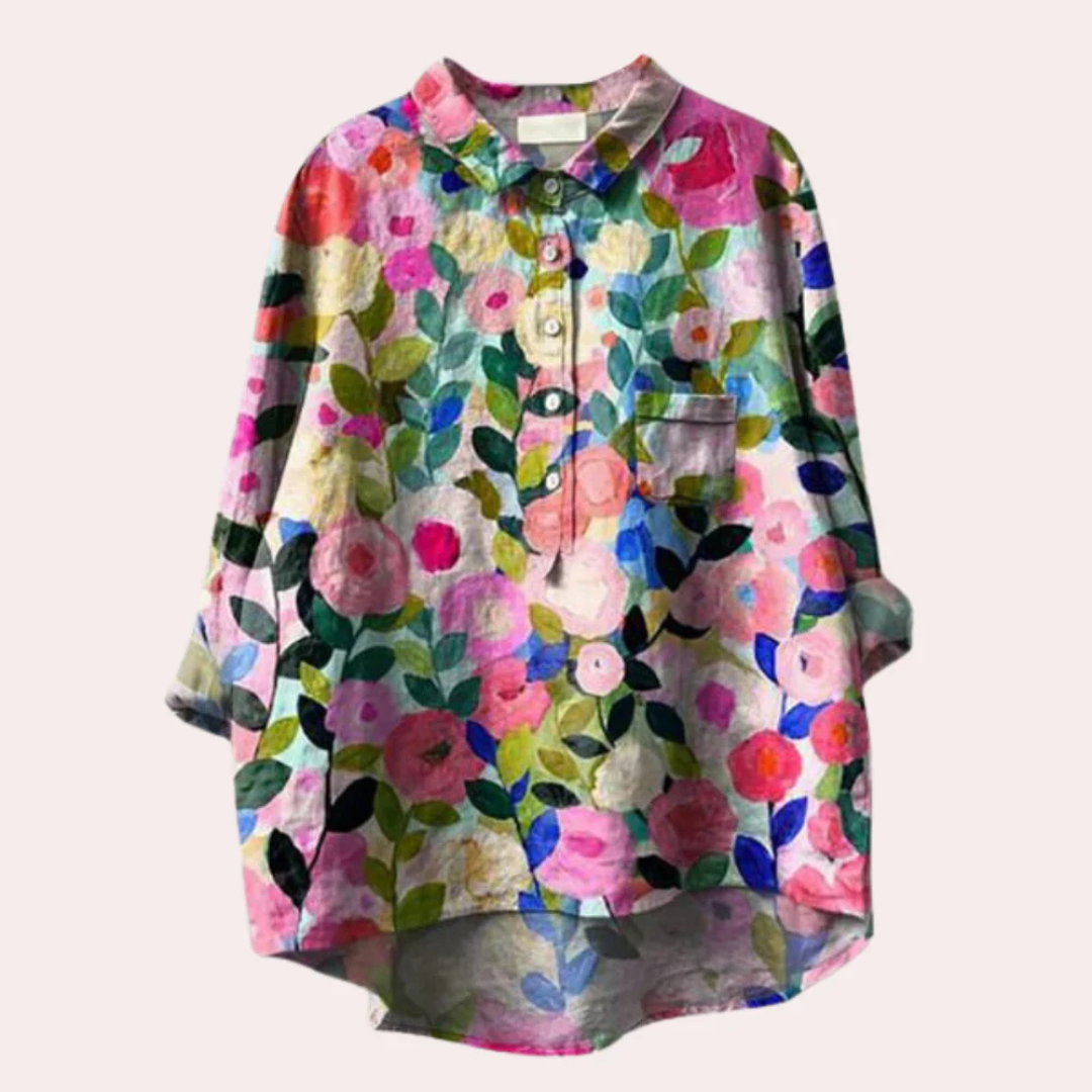 Bertan – Women's Blouse with Floral Print