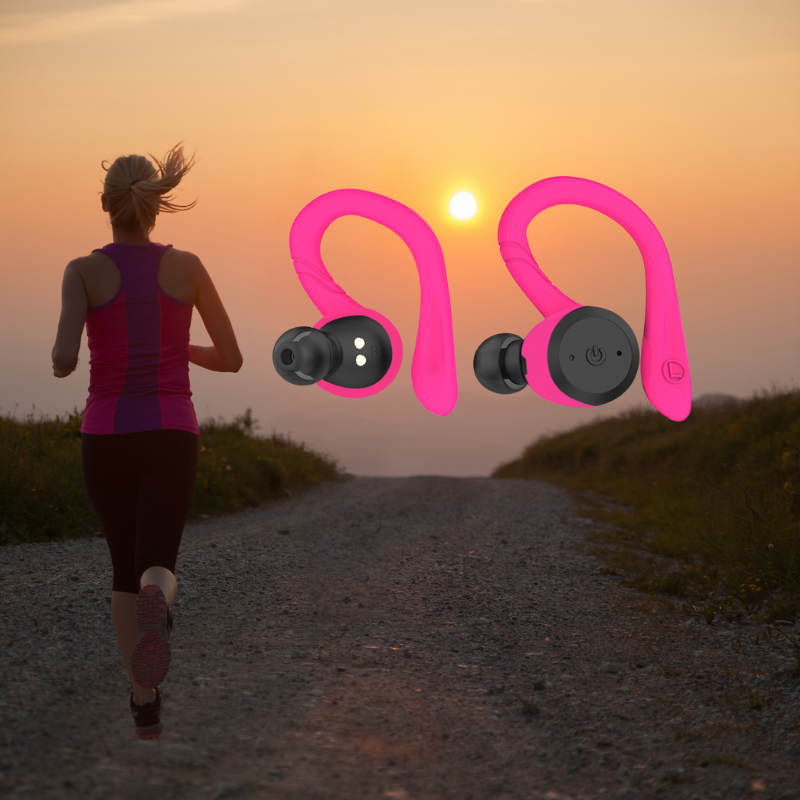 Vega Waterproof Wireless Sports Earbuds – 20 Hours of Playback | Bluetooth 5.0, IPX7 for Swimming and Fitness