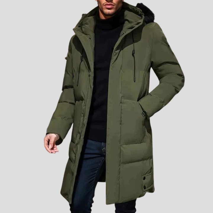Men’s Parka Coat – Elegant Shield for Harsh Weather