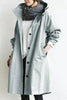 Oversized Waterproof Hooded Trench Coat