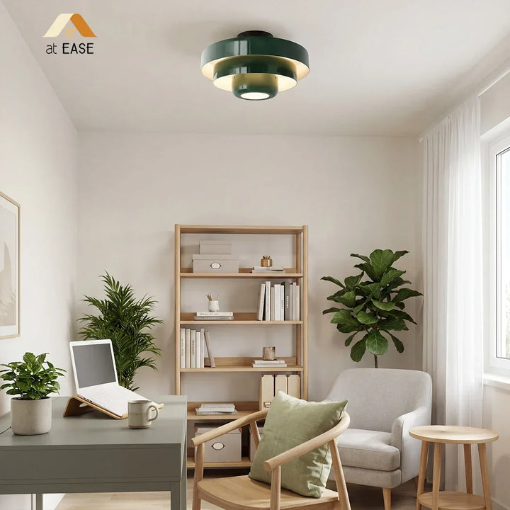Vanesly Bauhaus Three-Tier Round Macaron Ceiling Light