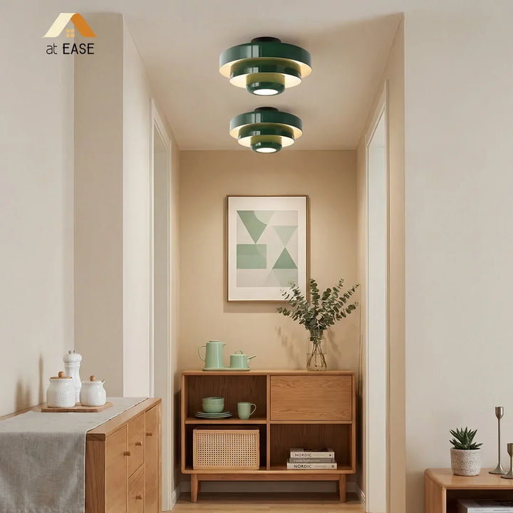 Vanesly Bauhaus Three-Tier Round Macaron Ceiling Light