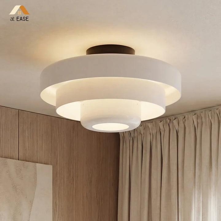 Vanesly Bauhaus Three-Tier Round Macaron Ceiling Light