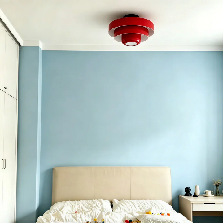 Vanesly Bauhaus Three-Tier Round Macaron Ceiling Light