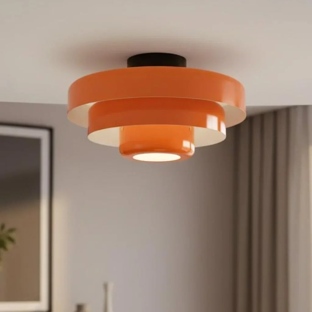 Vanesly Bauhaus Three-Tier Round Macaron Ceiling Light