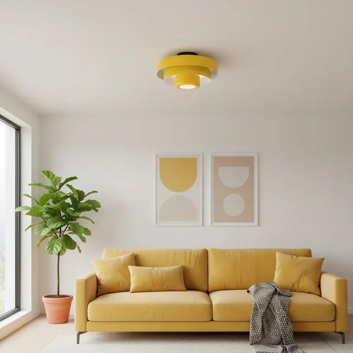 Vanesly Bauhaus Three-Tier Round Macaron Ceiling Light
