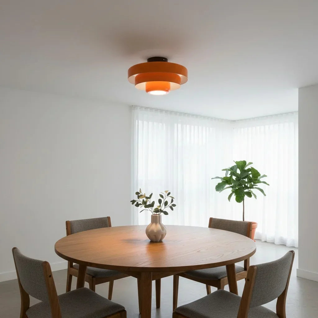 Vanesly Bauhaus Three-Tier Round Macaron Ceiling Light