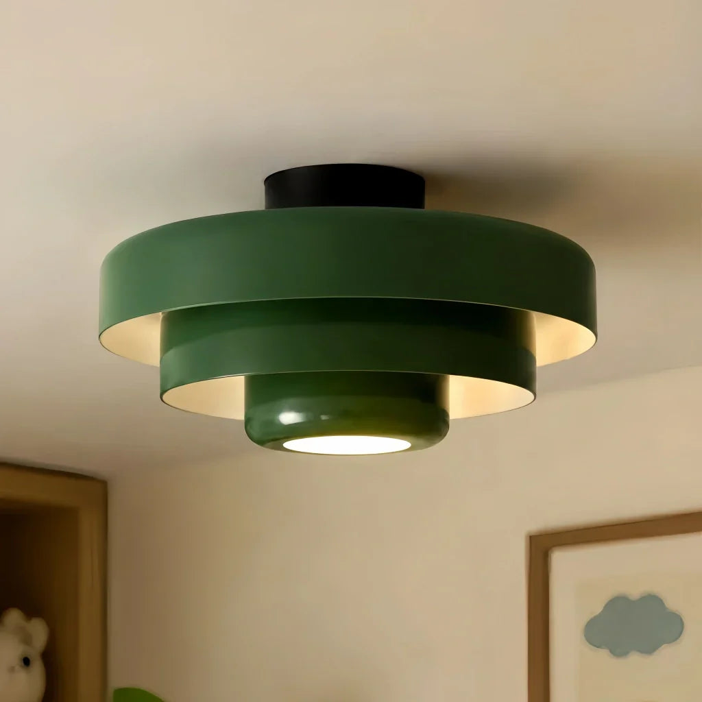 Vanesly Bauhaus Three-Tier Round Macaron Ceiling Light