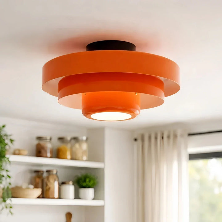Vanesly Bauhaus Three-Tier Round Macaron Ceiling Light