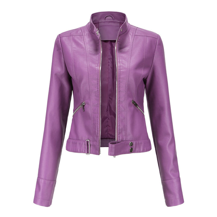Classic Women's Leather Jacket with Timeless Style