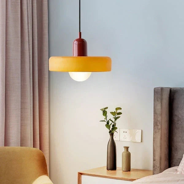 Bauhaus Stained Glass Pendant Lamp