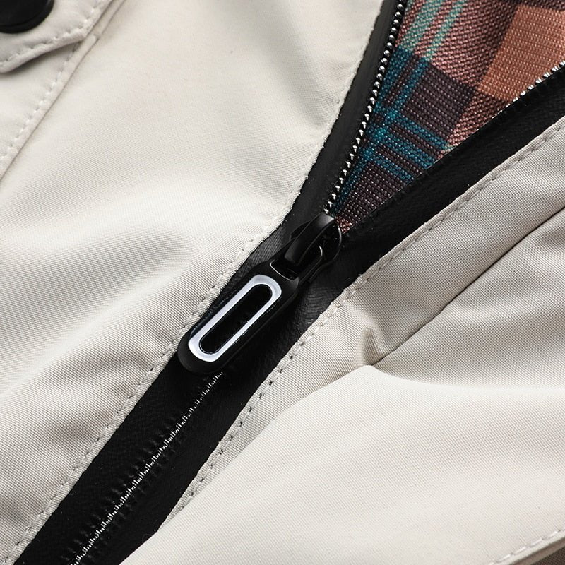 Water-Resistant Men's Jacket with Detachable Hood - Isaac