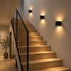 Luxe cordless wall light | square sensor light | aluminium 10 x 10 cm