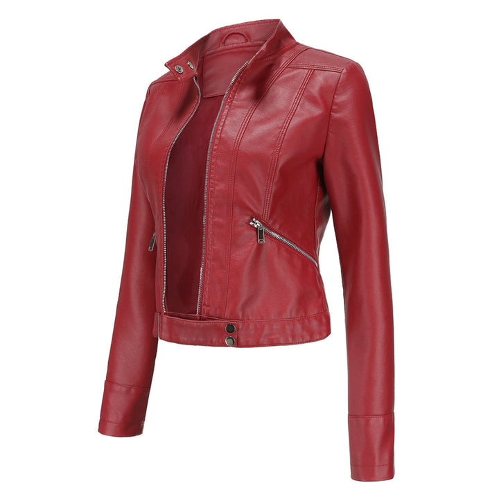 Classic Women's Leather Jacket with Timeless Style