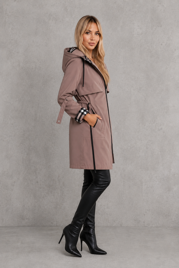 Women's Waterproof Hooded Raincoat – Windproof, Lightweight Jacket